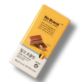 노브랜드 밀크초콜릿, 90g, 12개