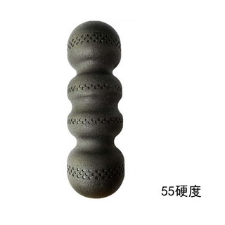 EPP泡沫軸瑜伽柱脊椎按摩柱花生狀肌肉放鬆滾輪瑜伽按摩球套裝健身器材運動恢復深層按摩舒緩痠, 1個, 黑色55硬度