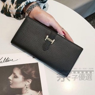 真皮錢包女長款2025新款小衆設計拉鏈錢夾超薄精緻多卡位長皮夾手拿包