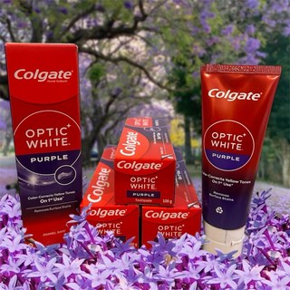 泰佬鄕 紫紅元素 高露潔OpticWhite 紫鑽 亮白 美白 牙膏 紫調修黃 恢復明眸皓齒, 1個