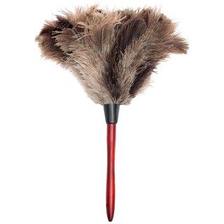 투데이리빙 타조털 먼지 털이개 가정용 차량용 극세사 깃털 브러쉬 만능 거미줄 제거 청소 도구 정전지 방지 원목 총채, 1개, R98643A(혼합색상