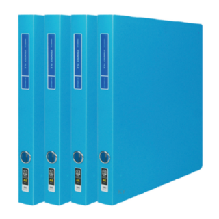 현풍 투명 프론티어 프리미엄 D링 바인더 A4 2cm, 스카이, 2개