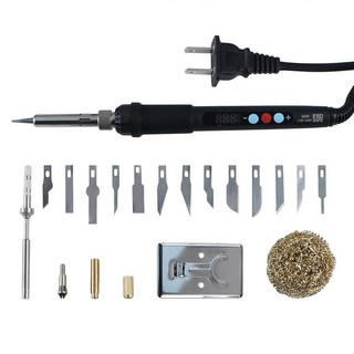 FYSETC 인쇄 펜 스무딩 LCD 도구: TS100 110V 2Pcs 청소 수리용 마감 인쇄물 어댑터 3D - 다리미 디지털 키트 휴대용 조각 19-1 60W 납땜 칼 TS10