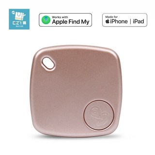 防丟器 全球定位器 GPS追蹤器 支援蘋果 Find my app 老人/兒童/寵物定位器 AirTag同款, 1個, 玫瑰金