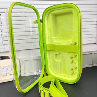 응원봉 파우치 휴대용 가방 아이돌 콘서트 준비물 투명 하드 케이스, NCT 1세대 2세대 응원봉 수납백, 네오프루트그린