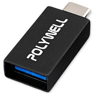POLYWELL USB3.1 Gen2 Type-C轉Type-A 轉接頭 適用OTG 迷你便攜 高速傳輸, 1個