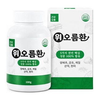 건강오름 위오름환 5가지 자연원료 복합환 1개월분, 1개, 100g