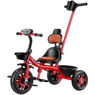 유아용 아이 세발 자전거 유모차 1세 부터 6세 까지, 레드 사이클링 폼 휠