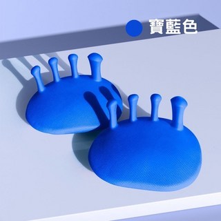 足弓訓練器 升級加厚 美腿紓壓分趾器 專利款分趾套 腳底按摩器 X型腿鞋墊 美腿訓練器 台灣現貨24H出貨, 1個, 寶藍色 足弓訓練器 無 LOGO