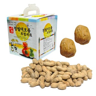 정월대보름 부럼 케이스 피땅콩60g + 호두2알 견과류, 1세트, 70, 60g