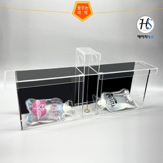 뒷면이 검은 칸막이가 있는 수조 4종세트(고급형. 뚜껑포함.5T)