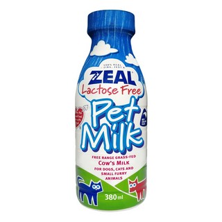 ZEAL 真致 紐西蘭犬貓專用鮮乳 寵物牛奶 無乳糖 380ml, 紐西蘭犬貓專用鮮乳(無乳糖)380ml, 1個