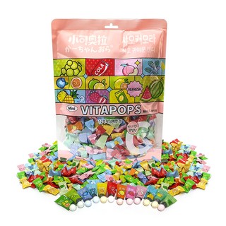 한국총판 샤오커오라 비타팝스캔디 12가지맛 믹스, 1개, 500g