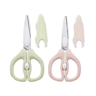 nac nac 可拆式萬用食物剪(甜橙粉) 佳兒園婦幼館 - 寶寶副食品剪刀，安全衛生易清洗, 甜橙粉, 1支