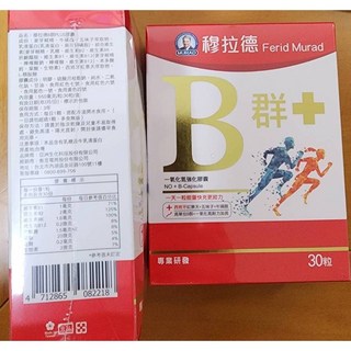 Dr.穆拉德B群PLUS一氧化氮五味子膠囊30粒 - 全新活力配方, 1個