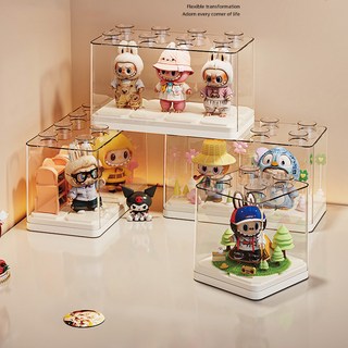 피규어 전시함 투명 디스플레이 박스 적층형 수납 정리함 인형 진열장, 1개