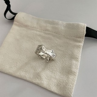 925純銀 方塊 不規則開口戒指 女款 時尚個性 小眾設計 冷淡風 潮 食指環
