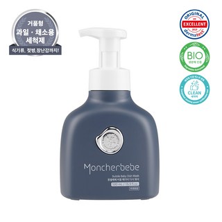 몽쉘베베 베이비 신생아 아기 주방세제 채소 젖병 식기 장난감 세척 버블 디시워시, 1개, 500ml