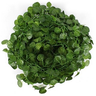 인조넝쿨 인테리어조화 행잉플랜트 가랜드 담쟁이 덩쿨 2M 12줄, 제라늄, 5세트