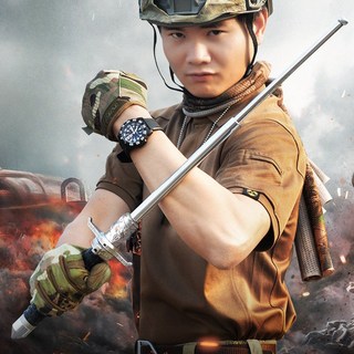 래미고 호신용 삼단봉 휴대용 곤봉 남성 고급형 3단봉 실버색상, 1개