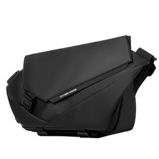 [TW艾淘包]新款斜挎包 男騎行機能工裝包 男士通勤郵差包 潮流單肩包 胸包男 磁扣包 郵差包, 2258子夜黑普通款(卡扣)