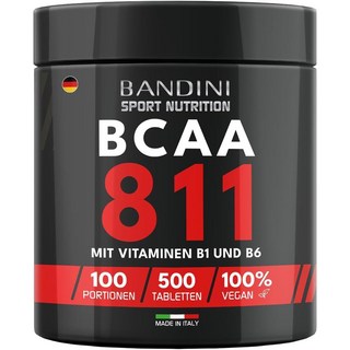 독일 반디니 BANDINI BCAA 811 with 비타민B1 & B6, 5개, 500정