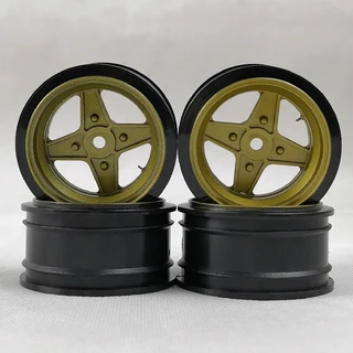 오프셋 RC 자동차 플라스틱 휠 림 12mm 너트 드리프트 로드 투어링 모델 취미 1/10 체중계 4개, 03 2pcs 6mm 2pcs 9mm