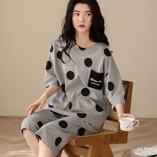 블랑커브 트렌디 반팔 홈웨어세트