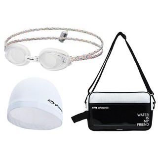 피닉스 아동 3종 생존수영 세트, 화이트, 1개