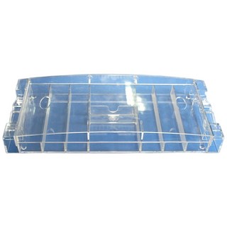 籌碼盒 籌碼盤 透明款 300碼 500碼 可平放桌上 含蓋子, 300碼(帶放撲克牌空位，限宅配)