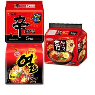 [안녕골목마켓] 열라면5개+신라면5개+틈새라면5개, 15개