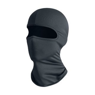 冰絲防曬頭套 - 透氣涼感防曬面罩 騎士頭巾 脖圍, 01.黑