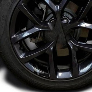 汽車輪圈裝飾貼條，國旗配色，反光個性貼紙, 1個, 反光黑:4張, 反光黑