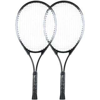 베스트셀러 초보자 성인용 테니스 트레이너 세트 단독 연습 스트링 리턴 시스템 장착 테니스 연습기, 1세트, 검정색, 성인용 테니스 라켓