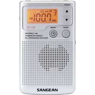 SANGEAN山進二波段調頻立體 / 調幅 數位式口袋型收音機 DT-125, 詳見包裝