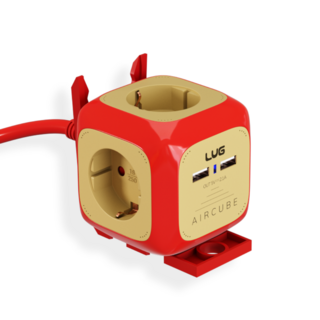 에어큐브 usb 2포트 납작 멀티탭, 3m, 아이언, 1개