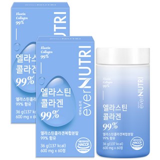 에버뉴트리 엘라스틴 저분자 피쉬콜라겐 99%, 2개, 60정