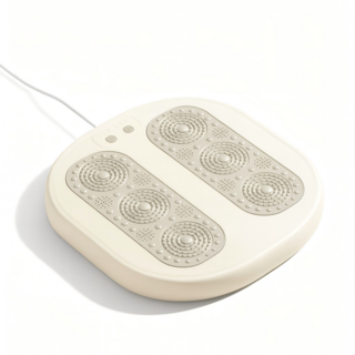 바이유 프리미엄 3단 온도조절 온열 발바닥 마사지기 겨울 필수 발난로 찜질 발마사지 패드, 크림, XX-9