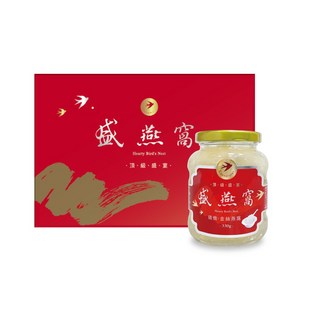 盛燕窩 Hearty Bird's Nest 頂級精緻金絲燕窩禮盒 330g 無添加, 1個, 330ml