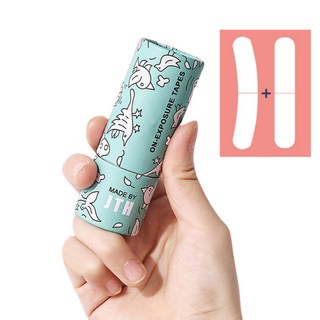 EGMI 의류 노출방지 셔츠 벌어짐 보정 옷 흘러내림 방지 테이프 2종 100매, 1세트, 라운드형+일자형