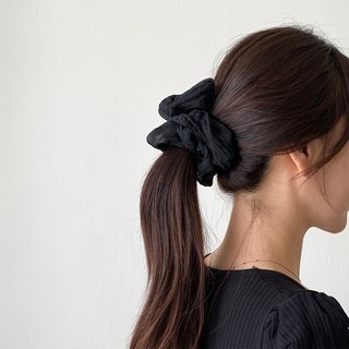 [블루알로] 링클 쉬폰 헤어 스크런치 곱창 머리끈
