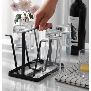 쿠마켓 이지 데일리 컵 거치대, 1개, 블랙