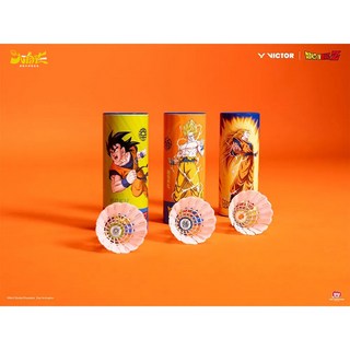 VICTOR 勝利 七龍珠Z系列 NCS_DBZ 羽球 人造球 3入 聯名款, 1個, 橘