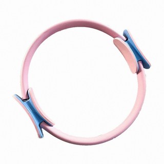 瑜珈普拉提圈 瑜珈環 健身環 皮拉提斯圈 健身圈 抗阻圈 老年人腿部肌肉訓練器 瑜珈輔助 阻力環 瑜珈 送收納袋, 1個, 瑜珈普拉提圈【淺粉藍】, 淺粉藍