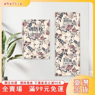 消防栓裝飾貼紙 消防箱/電錶箱翻新 防水自黏 古典客製化, 雨林【加厚高遮瑕】,單門-大號