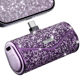 아이워크 도킹형 고속충전 PD 22.5W 일체형 휴대용 미니 보조배터리 선물용 C타입, 퍼플, LPB5000S(Purple)