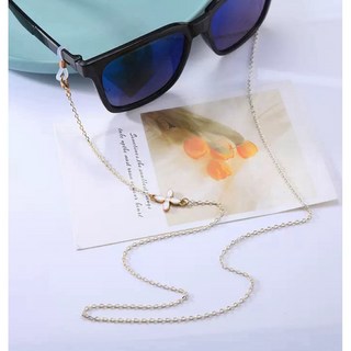 精緻 時尚金色 眼鏡防滑鏈條