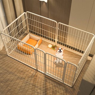 리빙픽 강아지 울타리 실내용 반려동물 펜스, 1개, 화이트