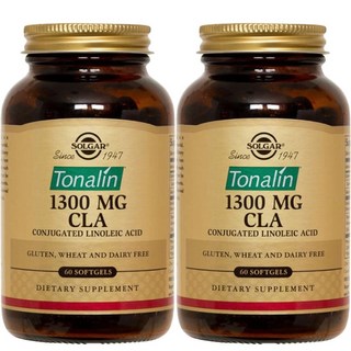SOLGAR Tonalin CLA紅花籽油軟膠囊 1300mg, 60顆, 2罐