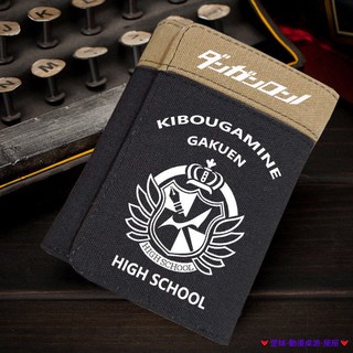 破盤價 彈丸論破動漫三折帆布錢包 學生零錢包 青少年簡約男士錢包卡包 零錢包 日系錢包 證件夾 鈔票皮夾 拉鍊錢包 錢夾